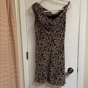 Reformation Kristine Asymmetric Leopard Minidress